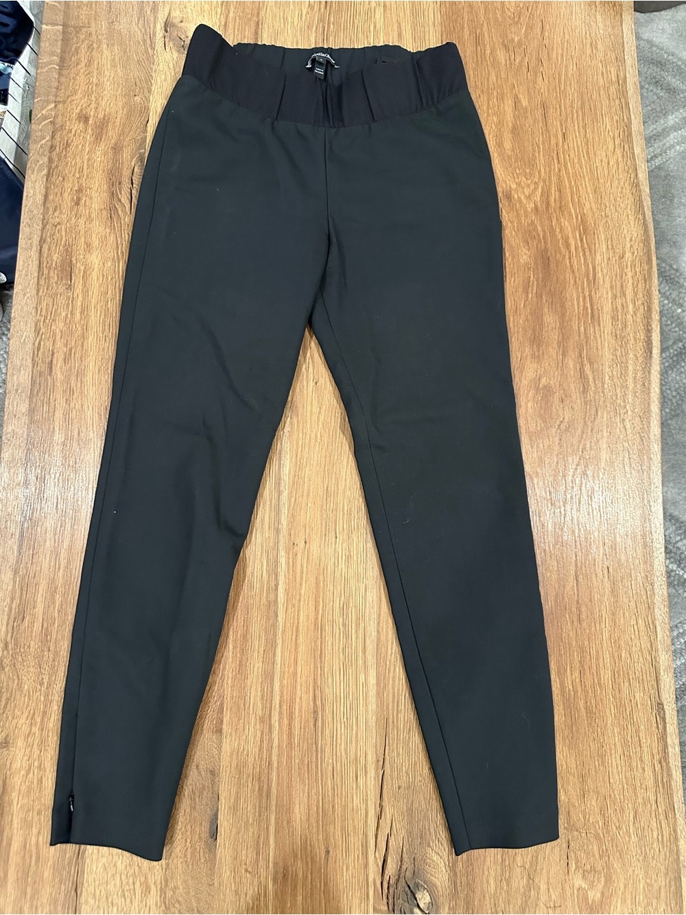 Maternity Isabella Oliver Black Tailored Ponte Tapered Trousers